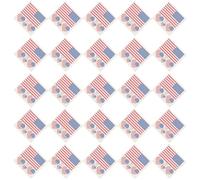 Operitacx Autocollants en Plastique Drapeau Américain de Tatouage Temporaire 25pcs Lavables et Amovibles et Coupe Monde pour Fête Décoration de Supporters