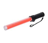 Operitacx Baguette Lumineuse LED 39 Cm Rouge Crochet, Levier de Contrôle pour Routière, Feu Portatif Robuste pour Gestion du Trafic, Concerts et Sécurité Extérieure