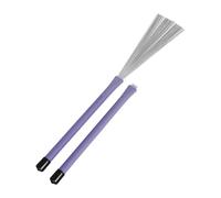 Operitacx Balai pour Tambours Spécial avec Fil en Acier Rétractable, Brosse à Manche en Caoutchouc, Accessoire Fiable pour Batterie Jazz, pour Batteurs Débutants et Groupes Jeunes