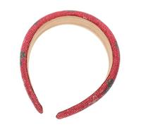 Operitacx Bandeau de Noël Baroque à Cristaux, Large, Rembourré, 3 CM