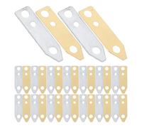 Operitacx Bandes de Cuivre et Zinc pour Piles à Fruits 40pcs, Matériaux de Batterie Sûrs et Pratiques pour Expériences Scientifiques en Laboratoire Scolaire