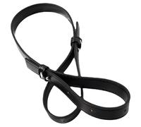 Operitacx Bandoulière de Cuir PU Ajustable Sangle de Remplacement pour à Main Trotteur Bandoulière et à Dos Noir Élégant Accessoire et Facile à Installer