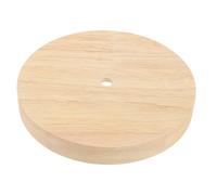 Operitacx Base De Lampe De Table En Bois Massif Pied De Lampe Ronde E27 E14 Support Socle Lumineux De Bureau Et Chambre Diamètre 120 Mm Passage Câble Diy Éclairage Décoratif