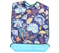 Operitacx Bavoir pour Adulte Imperméable et Réutilisable en Tpu et Polyester, Tablier de Secours pour Repas, pour Personnes Alitées Convalescence
