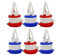 Operitacx Becs Verseurs de Boissons en Boîte 6 Pièces avec Couvercle en Abs et Silicone, Doseur Pratique pour Lait et Jus, Extension pour Cartons à Usage Domestique
