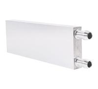 Operitacx Bloc de Refroidissement Liquide pour Processeur PC 40X120 MM en Alliage d'Aluminium, Radiateur Dissipateur Thermique Sortie Latérale, Système de Refroidissement pour GPU et CPU