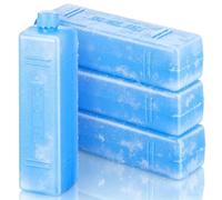 Operitacx Blocs réfrigérants réutilisables 4pcs, Petits Packs de Glace Bleus, Refroidissement Stable pour Transport sous chaîne du Froid et Voyage
