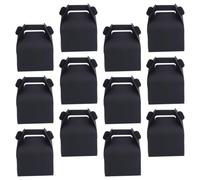 Operitacx Boîte à Cupcakes Portable en Papier Kraft Noir, Légère et Facile à Utiliser, Lot de 12 pour Bonbons et Gelées, Saint-valentin et Autres Fêtes