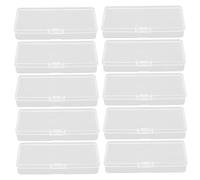 Operitacx Boîte à Lames de Rasoir 10 Pièces Étui Plastique Solide Rangement Sûr pour Salon de Coiffure Professionnel Élimination des Lames Tranchantes