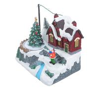 Operitacx Boîte à Mélodie Maison de Fête Illuminée, 3 Piles AA