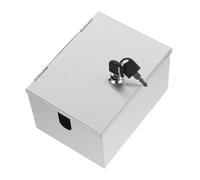 Operitacx Boîte à Prise Verrouillable Acier Inoxydable Coffret Étanche et pour Extérieur Protection avec Porte à Charnière pour Usage Domestique et Industriel