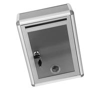 Operitacx Boîte aux Lettres Murale en Acier Inoxydable Épais avec Serrure et Clé, Petite Taille, Boîte à Suggestions Verrouillable pour Usage Extérieur et Collecte Sécurisée de Courrier,