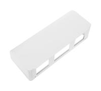Operitacx Boîte Cache Prise Étanche Adhésive Triple 3 Gang en Abs Blanc Protection Complète pour Interrupteur Mural et Prise Murale, pour Salle de Bain