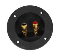 Operitacx Boîte de Enceinte Ronde Cuivre Pur Borne de Fixation à Ressort pour Caisson de Basses Auto et Home Cinéma Design Compact et Compatible Multi-Enceintes