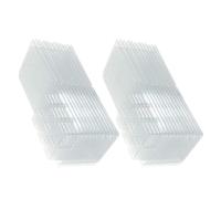 Operitacx Boîte de Présentation Transparente à 6 Compartiments pour Moules à Fondants de Cire Carrés, Moules à Clapet en Plastique Épais Résistant la Chaleur, Emballage pour Fondants