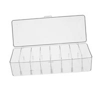 Operitacx Boîte De Rangement Transparente Organiseur De Cartes Conteneur en Plastique avec Séparateurs Organiseur De Cartes Flash Organiseur De Cartes De Jeu Porte-Cartes De Visite