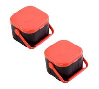 Operitacx Boîte Terre Respirante en Plastique Léger pour Stockage et Élevage, Coffret 2pcs pour Appâts Vivants en Extérieur