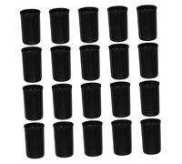Operitacx Boîtes de Rangement pour Pellicule Photo 20 Pièces pour Photographes, Style Compact Opaque, Protection Anti-lumière, Compatibles avec Plusieurs Films, Matériau Abs Noir, Usage