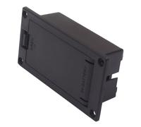Operitacx Boîtier de Batterie sans Fil pour Guitare Basse Ukulélé Étui Plat et Facile à Remplacer Accessoire Noir pour Rangement Batterie