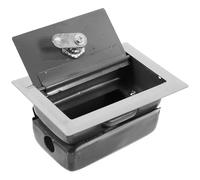 Operitacx Boîtier de Poste de Contrôle avec Bouton-poussoir Momentané en Acier Inoxydable Argenté Compatible pour Interrupteur de Volet Roulant, Usage Extérieur et Domestique