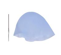 Operitacx Bonnet de Teinture Flexible et Pratique en Silicone Réutilisable Bleu avec Crochet Métallique Rond pour Coloration et Surbrillance des Cheveux Salon