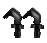 Operitacx Bouchon de Vin en Silicone Noir 2pcs pour Bar Cuisine, Facile à Nettoyer, Conserve et Prolonge la Fraîcheur du Vin Ouvert