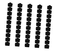 Operitacx Bouchons en Silicone 50 Pcs Protection Anti-poussière Accessoires pour Hub Ethernet Électrostatique Fournitures De Bureau Noir
