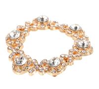 Operitacx Boucles de Chaussures en Cristal Or pour Talons Hauts et Sandales, Design Clip-on pour Changer le Style, pour Soirées Dansantes et Mariages