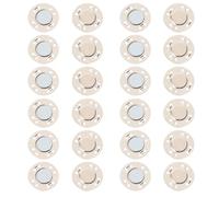 Operitacx Boucles Magnétiques pour Paquet 12 Paires Boutons Pression 8 Trous Ultra-fins en Métal Argenté Fermetures Robustes pour Vêtements Bricolage Couture Artisanat