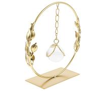 Operitacx Boule Décorative en Verre Doré Motif Épi de Blé, Matériaux Solides en Métal et Verre, Décoration Polyvalente pour Salon Minimaliste Moderne