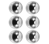 Operitacx Boules de Glace Réutilisables Lot de 6 Non Fondantes Odeur en Acier Inoxydable 304 Argenté pour Rafraîchir Boissons Alcoolisées et Cocktails