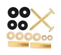 Operitacx Boulons et Joints de Réservoir Wc avec Rondelles Étanches Kit de Fixation pour Cuvettes Traditionnelles et Modernes Complet pour Système Chasse Eau Wc
