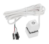 Operitacx Bouton D’alimentation PC Bouton de Disque Dur et Câble D’extension 1,65 M Blanc, Interrupteur à Distance pour Boîtier Ordinateur de Bureau, Démarrage à Distance Couleur Aléatoire