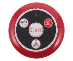 Operitacx Bouton d'appel pour restaurant : Système d'appel sans fil pour serveur, café, spa - Système de bipeur pour serveur, restaurant, pub, cantine (sans récepteur)
