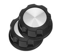 Operitacx Boutons de Commande Bouton Minuterie Multifonction Noirs en ABS Lot de 2 Minimisant Fumée et Graisse pour Barbecue Cuisine Familiale