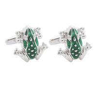 Operitacx Boutons de Forme Grenouille en Alliage Vert pour Hommes Finition Soignée, Faciles à Porter pour de Banquet et Concerts
