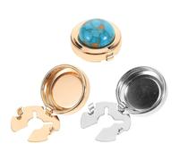 Operitacx Boutons de Manchette pour Hommes Vintage en Alliage, Lot de 3, Ajustement Sécurisé, Style Classique pour Occasions Spéciales et Affaires