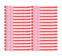 Operitacx Bracelets D'identification Médicale Lot de 100 Pièces pour Patients en Pvc Rouge, Doux et Personnalisables Adaptés aux Salles D'urgence et Interventions Chirurgicales