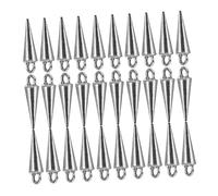 Operitacx Breloques à Pointes En Alliage De Zinc 40 Pcs Pour Fabrication De Bijoux Diy Unisexe Couleur Argenté Multi-usages Création De Colliers Bracelets Paquet Artisanat