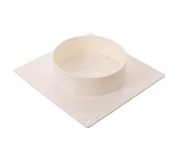 Operitacx Bride de Tuyau D’évacuation avec Clapet Anti-retour | ABS Blanc, Connexion Stable pour Systèmes de Conduit Rigide, Usage la Cuisine et Environnements Commerciaux