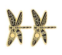 Operitacx Broche en Alliage de Zinc Dragonfly pour Femme, Lot de 2 Pièces, Design Créatif et Résistant la Déformation, pour Accessoires DIY Tricot et Crochet