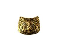 Operitacx Broche Épingle de Poitrine Rétro en Alliage Or de Chouette Légère et Résistante la Corrosion pour Homme, Accessoire Élégant pour Costume ou Présent