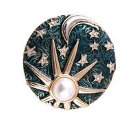 Operitacx Broche Vintage en Alliage Perles Artificielles, Finition Soignée et Toucher Confortable, Accessoire Spécial Vie Quotidienne Fêtes