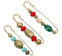 Operitacx Broche Vintage pour Femme 3 Pièces en Alliage Robuste et Facile à Porter, Épingle de Poitrine Élégante pour Réunion de Famille et Événements