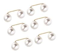 Operitacx Broches en Fausses Perles en Alliage Lot de 6 pour Femmes Épingles de Sûreté Pratiques Accessoires Élégants Fixation pour Col et Jupe pour Mariage et Banquet