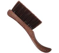 Operitacx Brosse à Poussière Manche Incurvé en Bois de Poulet, Brosse à Main en Crin de Cheval à 3 Rangées, Balai à Main pour Nettoyage Canapé, Voiture et Surfaces Domestiques