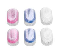 Operitacx Brosse de Beauté Pieds 6pcs, Outil Exfoliant Double-face en Plastique, Éliminateur de Callosités pour Soin Naturel et Frais des Pieds Couleur Aléatoire
