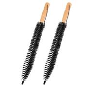 Operitacx Brosse de Ramonage Outil de Nettoyage de Conduits de Cheminée Résistant la Déformation en Acier Inoxydable et Nylon 2pcs pour Poêle et Conduit D'aération