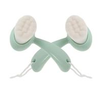 Operitacx Brosse Électrique Visage 2pcs avec Poils Doux en Plastique et Manche Long, Nettoyage Profond et Exfoliation, Voyage Maison