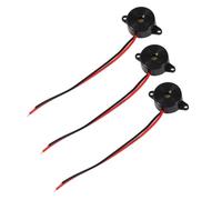 Operitacx Buzzer Piézoélectrique DC 3-24v 85db Haute Pression Sonore, Matériau Abs, Pack de 3 Pièces, Alarme Électrique pour Système de Sécurité